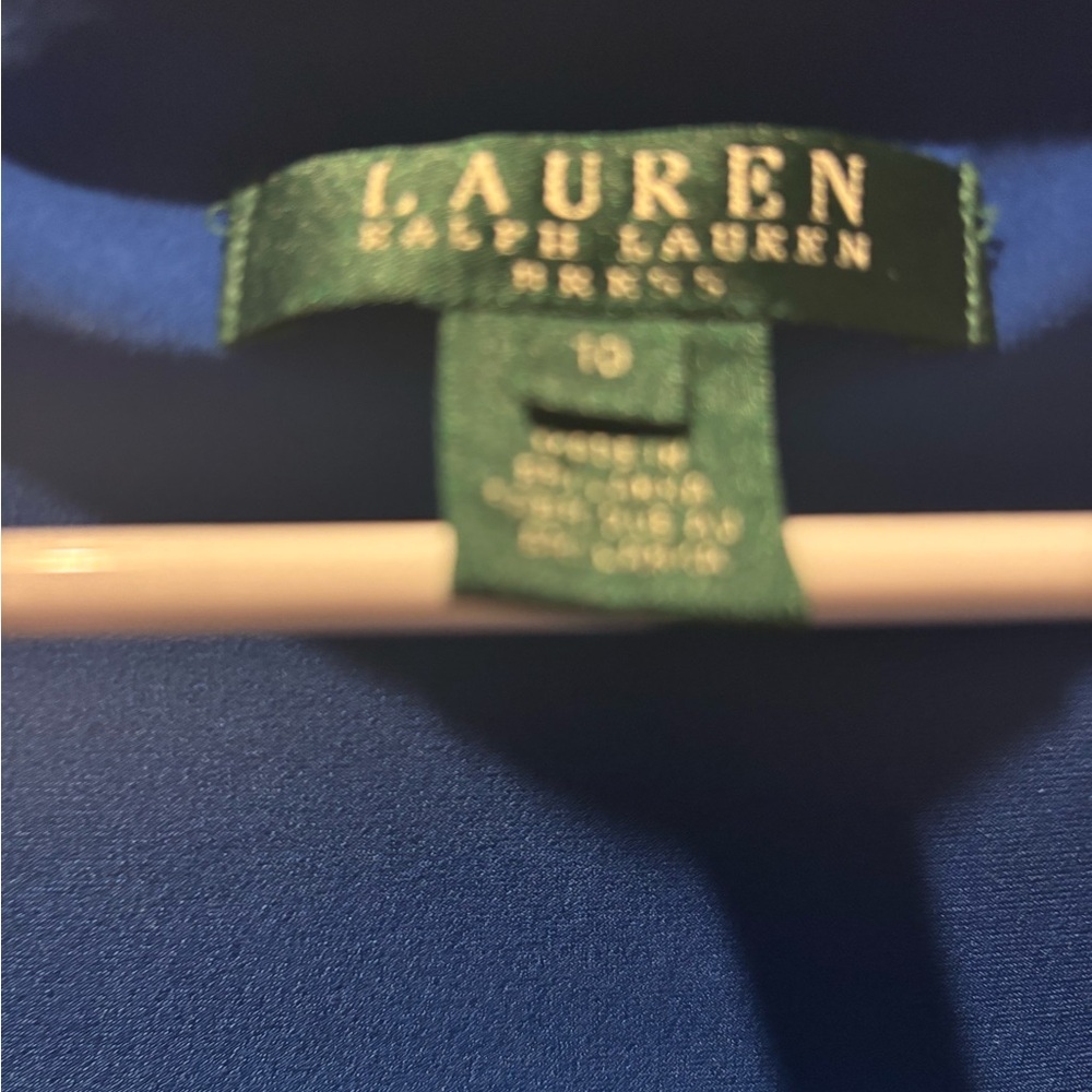 Lauren Ralph Lauren Blue Long Sleeve Dress
